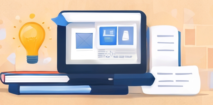 Laptop with digital learning resources representing expert guides for learning digital skills